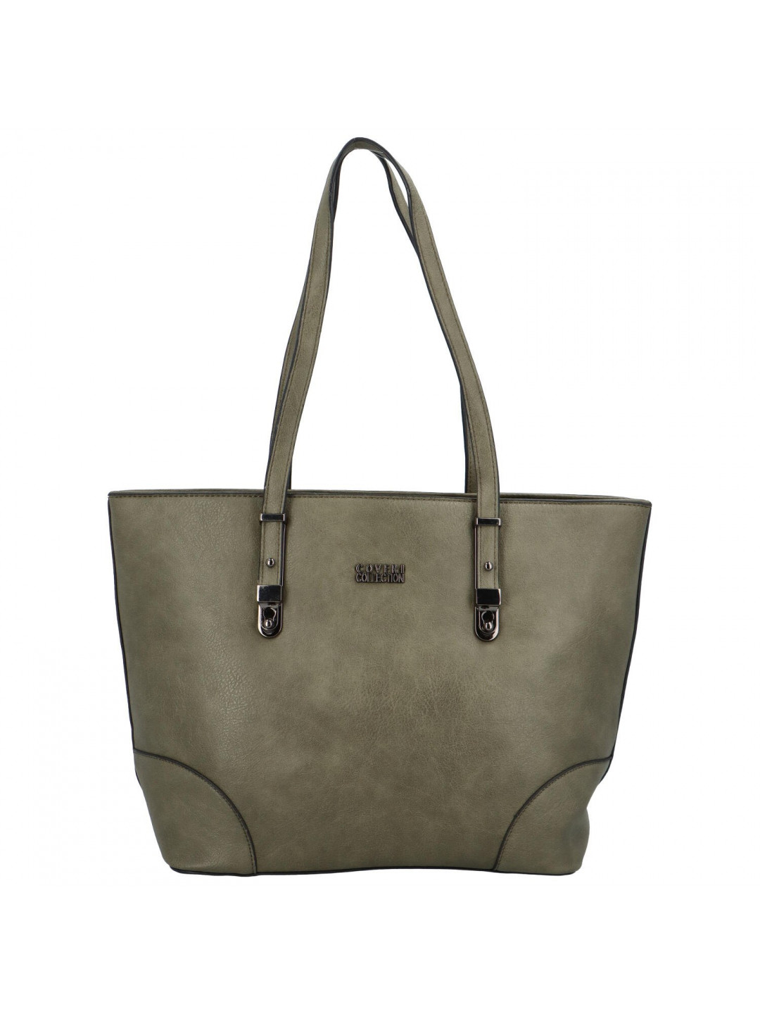 Stylová dámská koženková shopper taška Patiens zelená